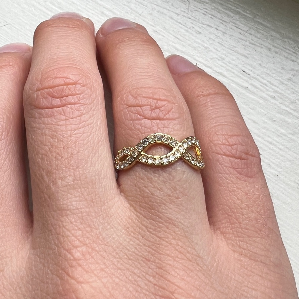 Stella & Dot Eternal Ring Gold - Sz. 7